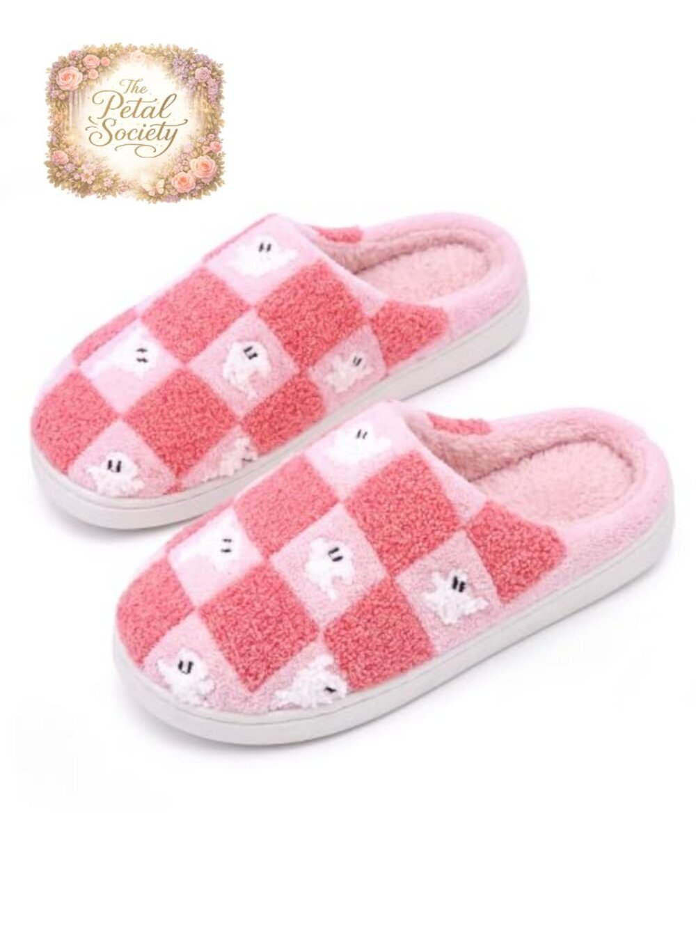Fuzzy House Slippers Women Men Memory Foam Plush Slip-On Winter Warm Indoor